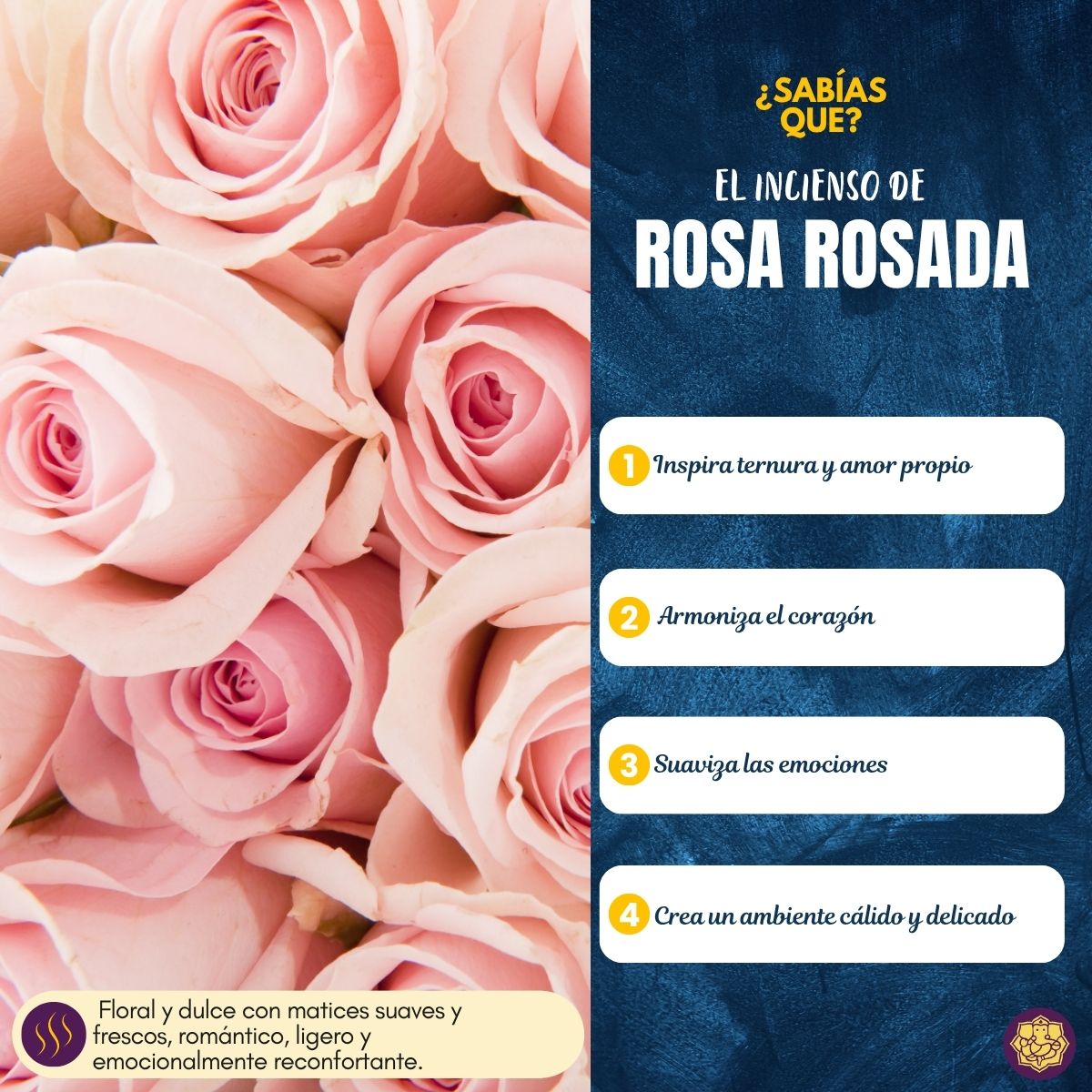 Incienso Natural Rosa - Sandesh
