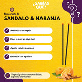 Incienso Jardin Heritage Sandalo con Naranja - Namaste India