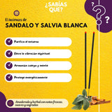 Incienso Jardin Heritage Sandalo con Salvia Blanca - Namaste India