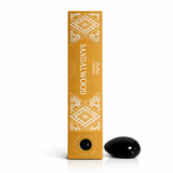 Incienso Sandalwood con Ágata Negra