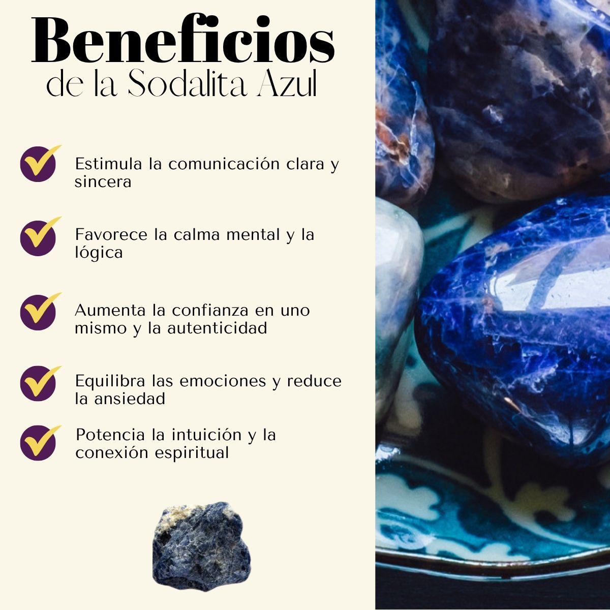 Pulsera Budda Charm Sodalita Azul
