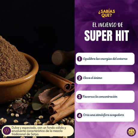 Incienso Cascada Super Hit - Satya - 24 Conos