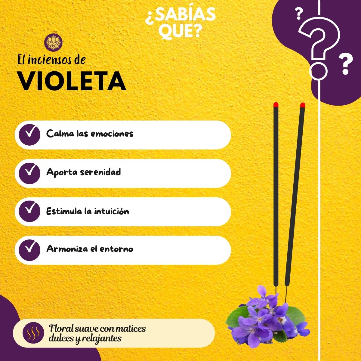 Incienso Jardín Violeta - Parimal Jumbo