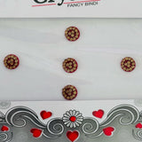 Bindi Red Gold Design