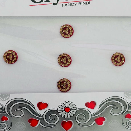 Bindi Red Gold Design