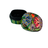 Cajita de Sueños Rectangular Mini Flores Verde