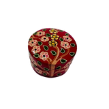 Cajita de Sueños Redonda Mini Flores Rojo