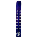 Tabla Porta Incienso Madera: Árbol de la Vida Morado