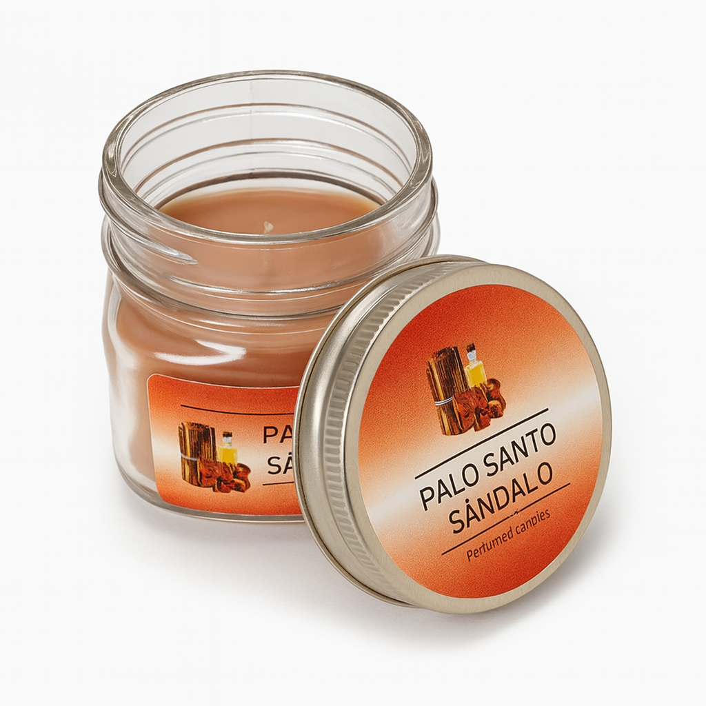 Vela Aromatica Tapa Rosca - Palo Santo y Sandalo