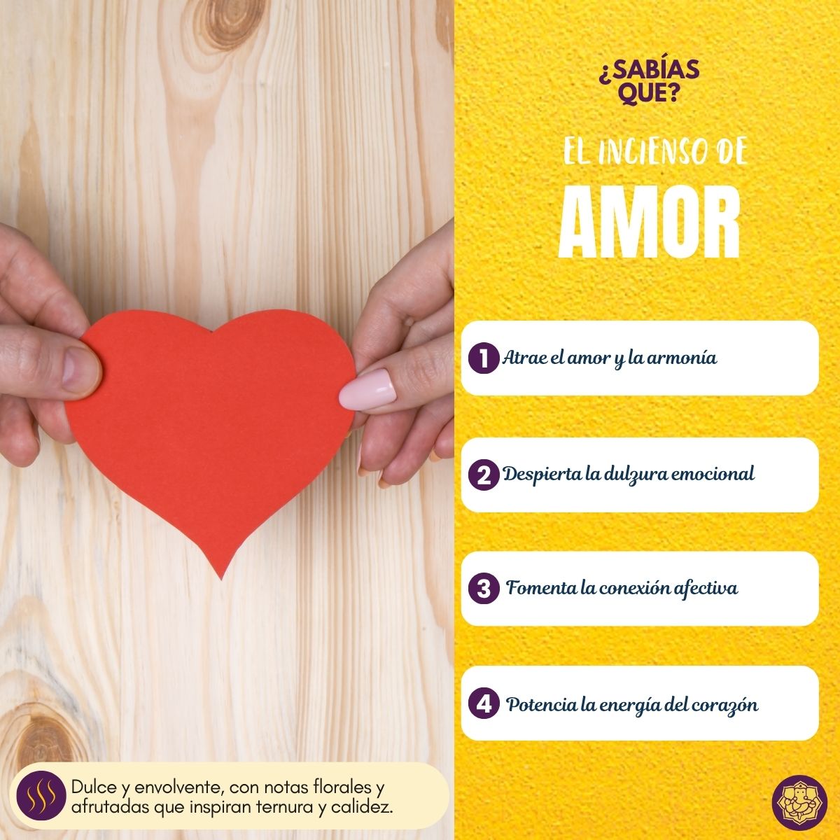Incienso Natural Amor Verdadero- Satya