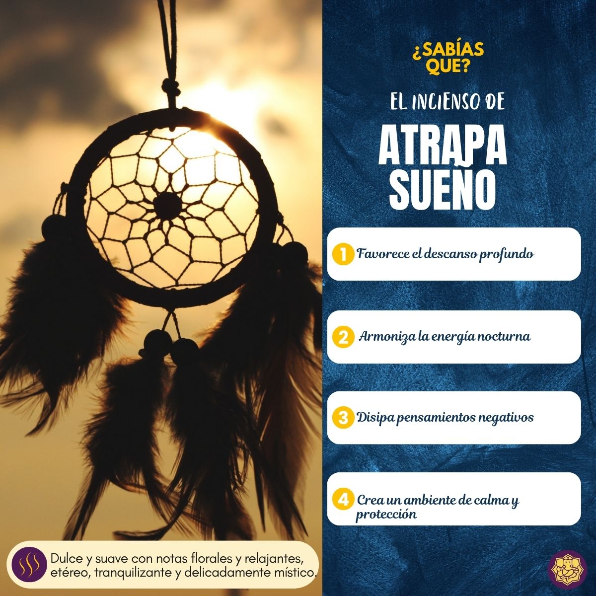 Incienso Natural Atrapa Sueños - Balaji