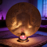 Porta Vela de Pared Chakra Meditación