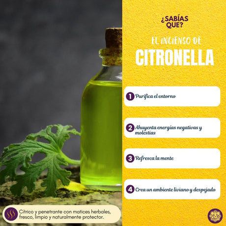 Incienso Citronella Natural Green - Satya