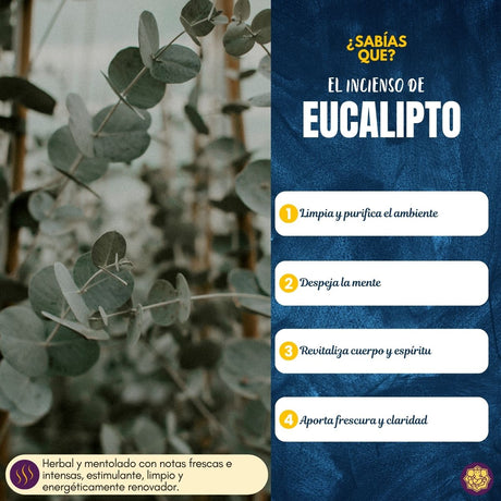 Incienso Natural Eucalyptus - Goloka