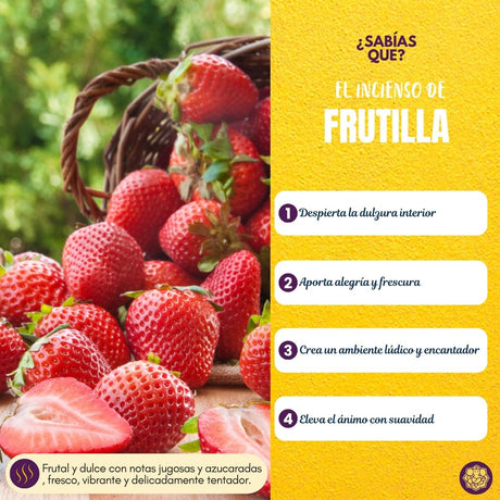 Incienso Natural Frutilla - Goloka
