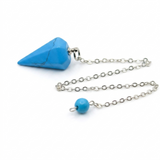 Péndulo Mini Howlita Azul