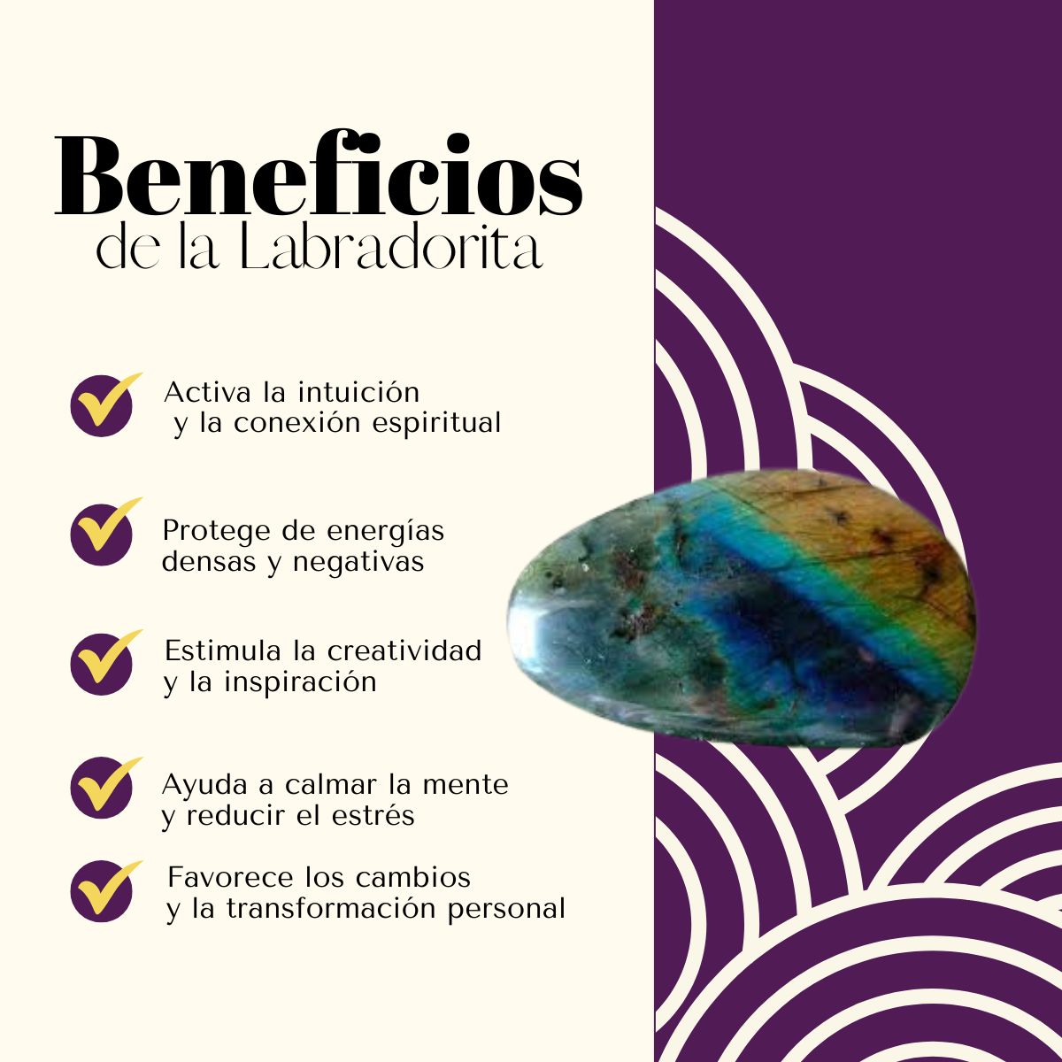 Aros Plateados Perla Labradorita
