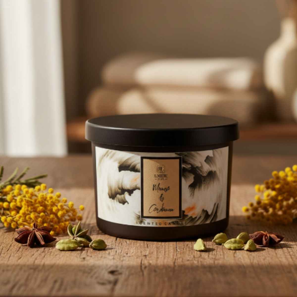 Vela Mimosa y Cardamomo 280gr