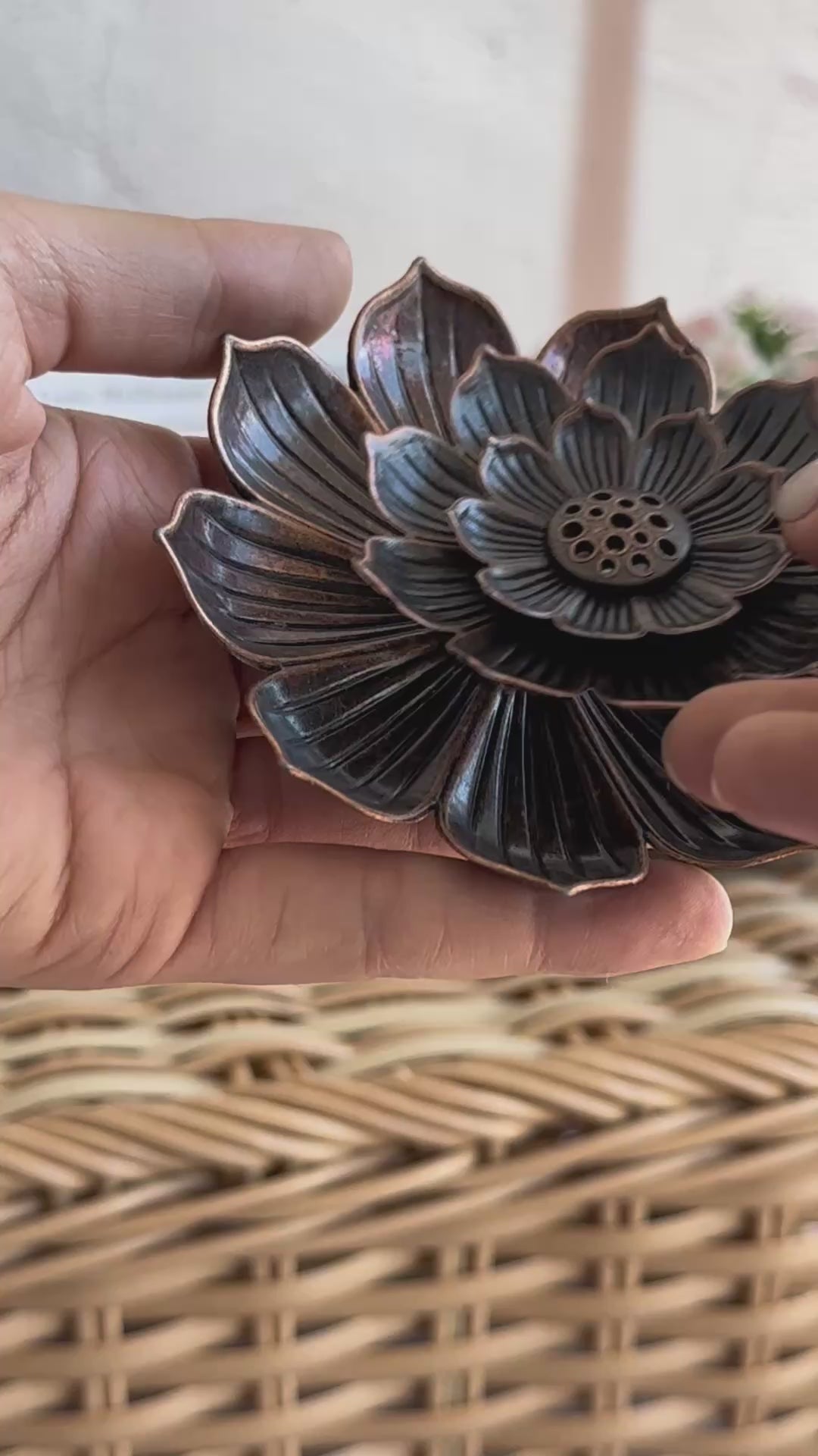Porta Incienso Flor de Loto