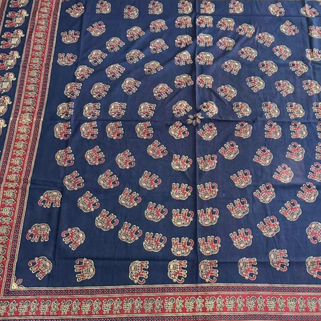 Cubrecama 2 Plazas Azul Elefantes Tradicional