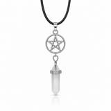 Colgante Estrella de Punta Cuarzo de Cristal