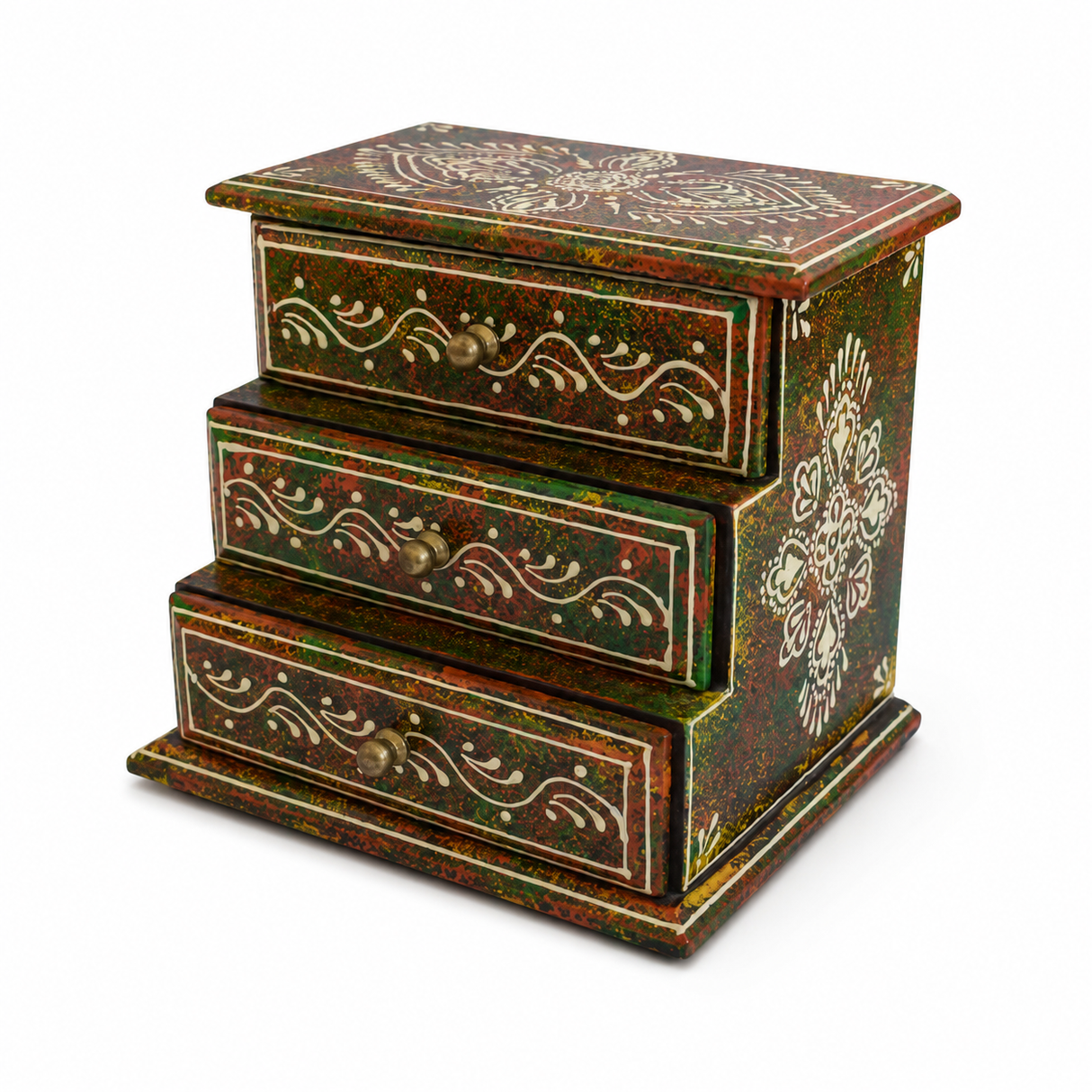 Cajonera Grada Esmeralda Carmesí 3 Cajones