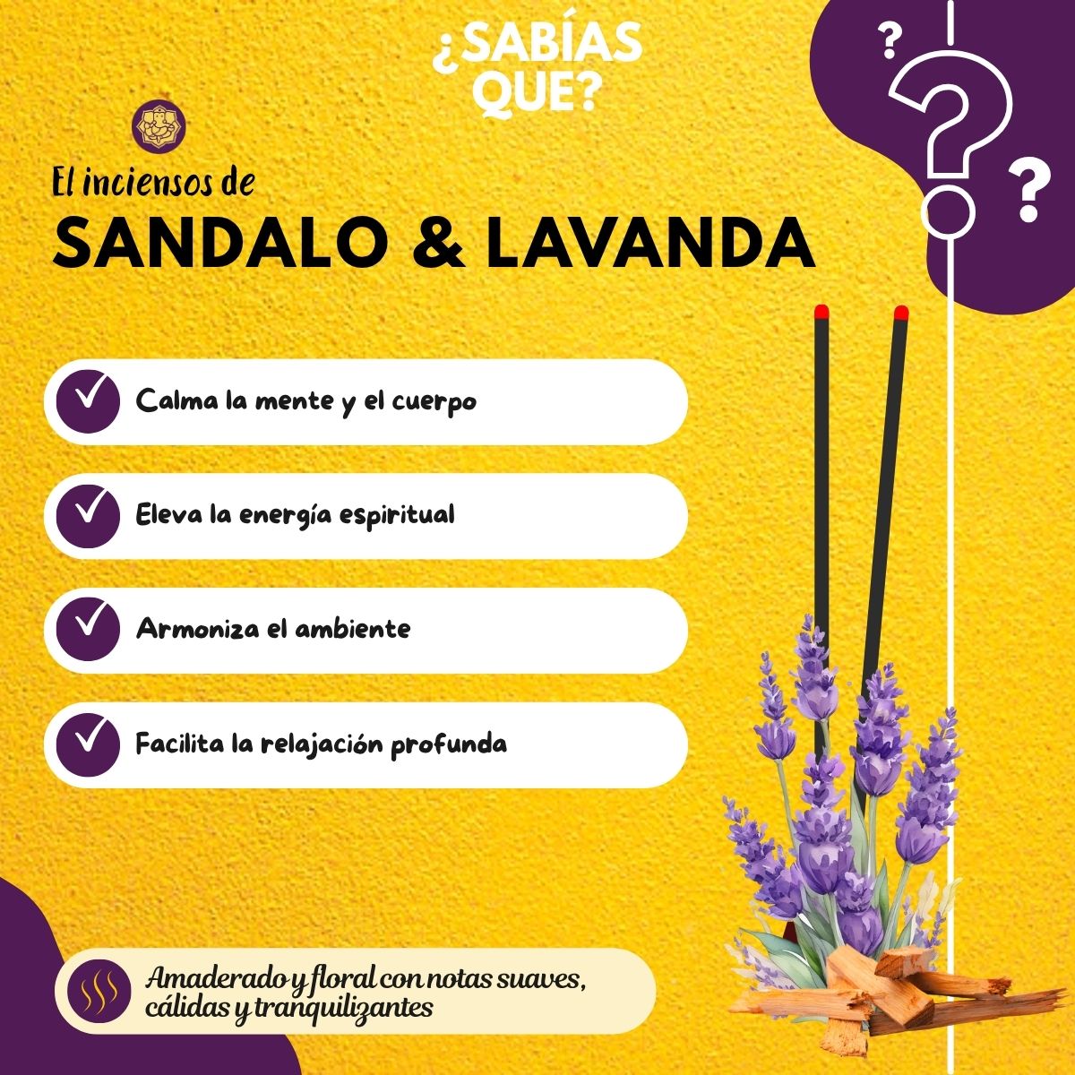 Incienso Jardin Heritage Sandalo con Lavanda - Namaste India