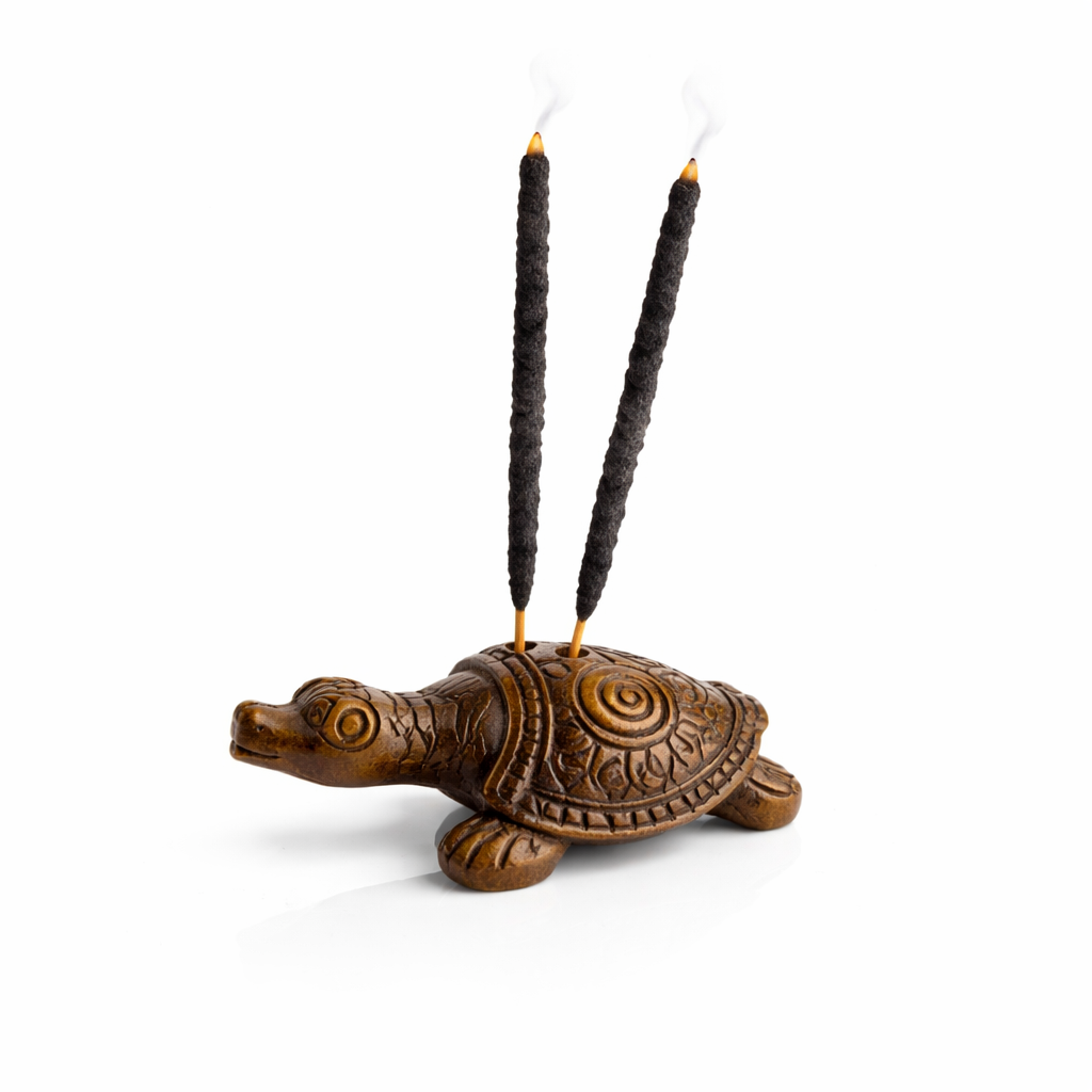 Porta Incienso Bronce Mini Tortuga