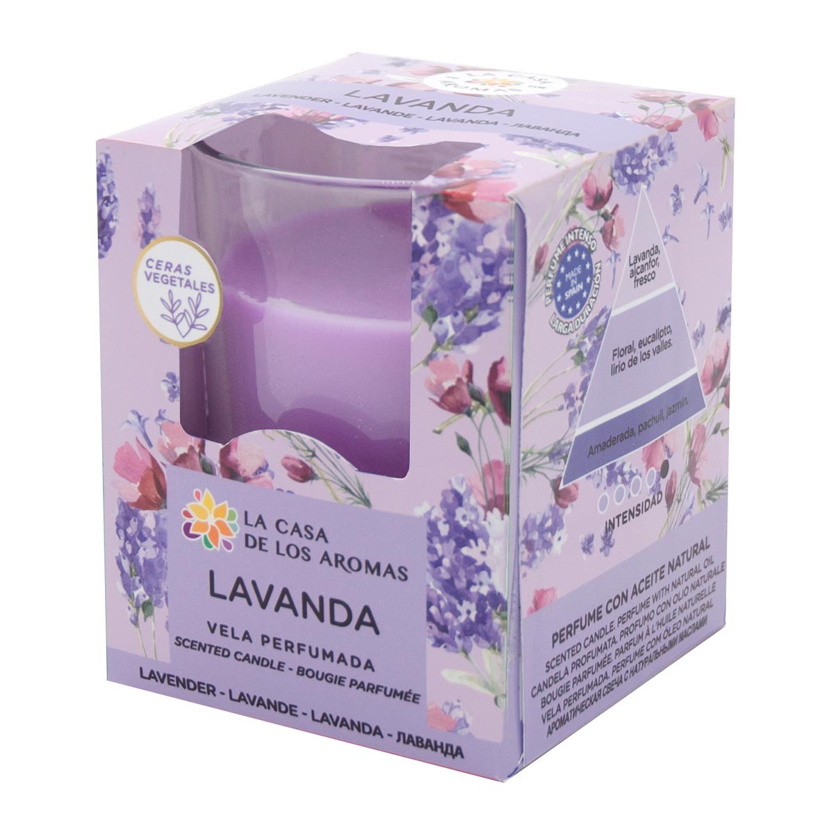 Vaso Vela Perfumada Lavanda 140g