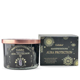 Vela Pachuli con Obsidiana Negra - Protección del Aura