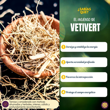 Incienso Natural Popular Vetiver - Goloka