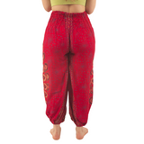 Pantalon Arya Rojo con Azul