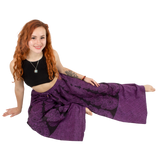 Pantalon Palazzo Morado Estampado Completo