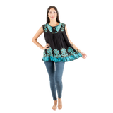 Blusa Darpita Negro con Azul