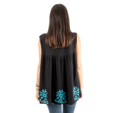 Blusa Darpita Negro con Azul