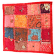 Funda de Cojín Patchwork con brillo - Rojo