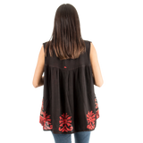 Blusa Darpita Negra con Rojo