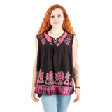 Blusa Darpita Negra con Rosado