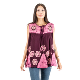 Blusa Chandri Morada con Rosada