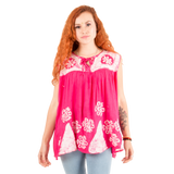 Blusa Chandri Rosado con Blanco