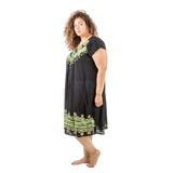 Vestido Dipa Negro con Verde