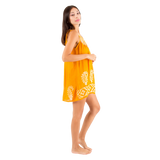 Blusa/Vestido Devu Amarillo con Blanco