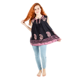 Blusa Dayita Negro con Rosado