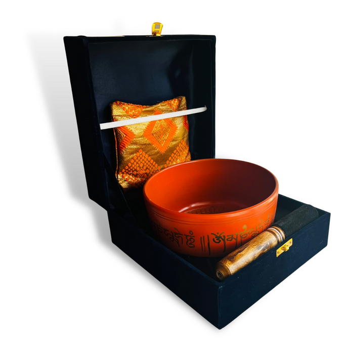 Box Cuenco Tibetano 18 cm - Naranja