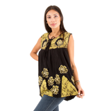 Blusa Chandri Negro con Verde