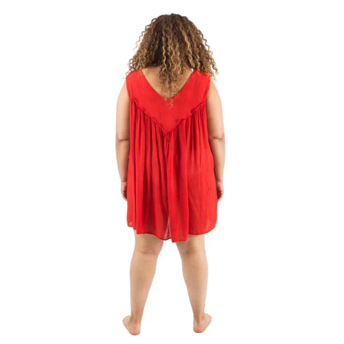 Blusa/Vestido Chiti Roja