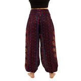 Pantalón Usha Morado con Naranjo