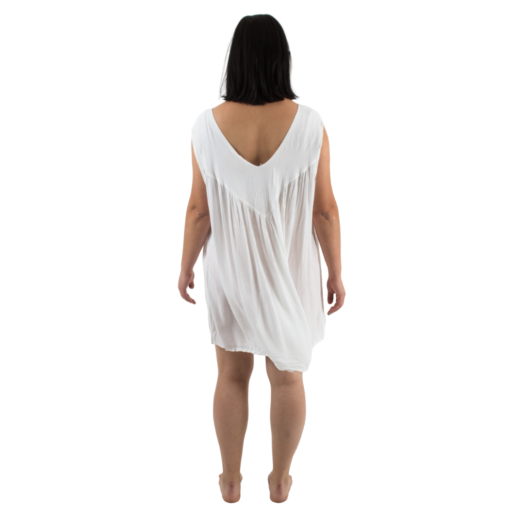 Blusa/Vestido Charita Blanca