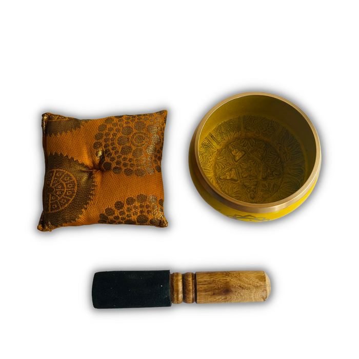 Box Cuenco Tibetano 9 cm - Amarillo