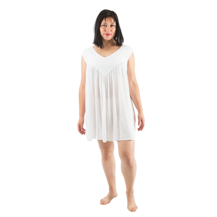 Blusa/Vestido Charita Blanca